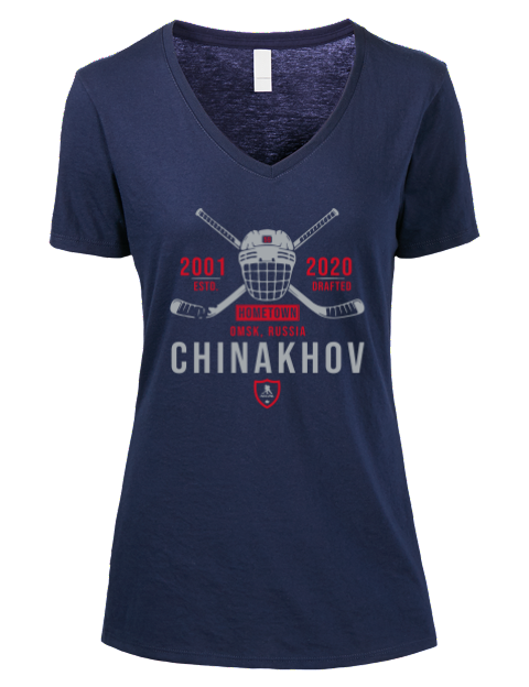 Heritage Yegor Chinakhov Premium Ladies V-Neck T-Shirt | Swagsta