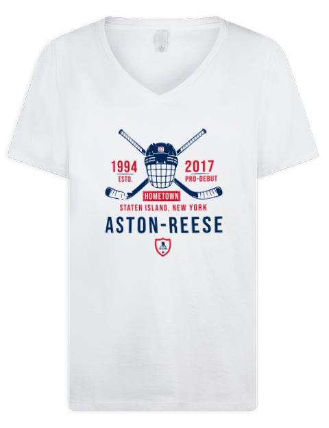 Classic Heritage Zachary Aston Reese Premium Ladies V-Neck T-Shirt | Swagsta