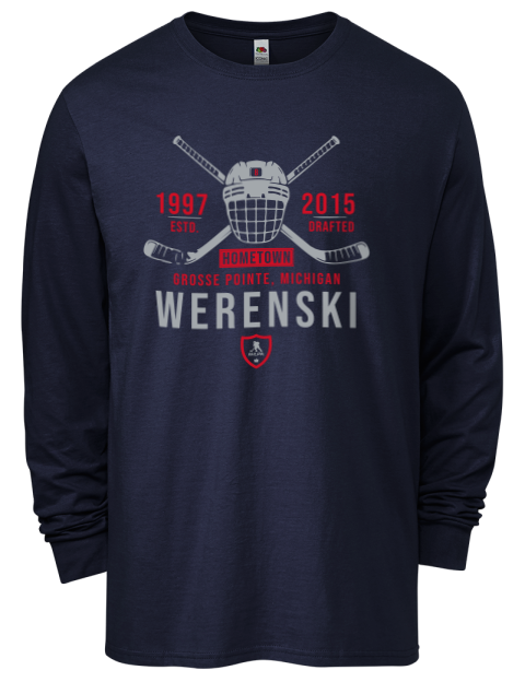 Heritage Zachary Werenski Men's Long-Sleeve T-Shirt | Swagsta