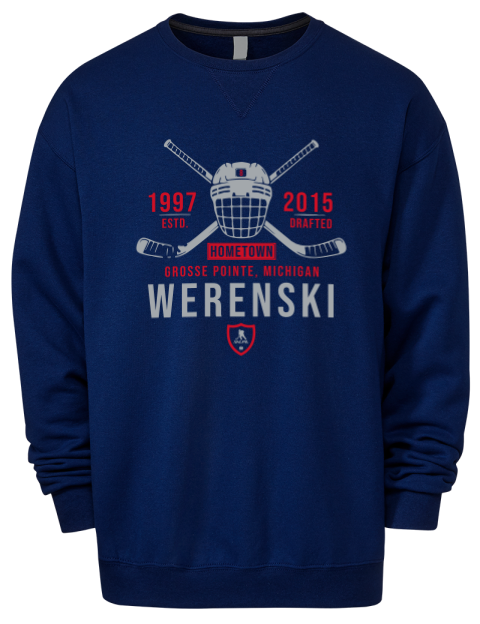 Heritage Zachary Werenski Premium Unisex Crewneck Sweatshirt | Swagsta