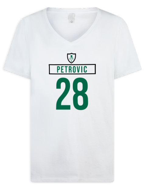 Home Jersey Alexander Petrovic Premium Ladies V-Neck T-Shirt | Swagsta