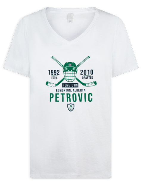 Classic Heritage Alexander Petrovic Premium Ladies V-Neck T-Shirt | Swagsta