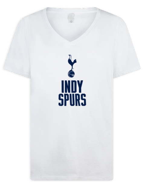 Stacked Indy Spurs Premium Ladies V-Neck T-Shirt | Swagsta