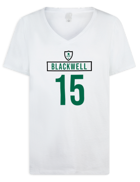 Home Jersey Colin Blackwell Premium Ladies V-Neck T-Shirt | Swagsta