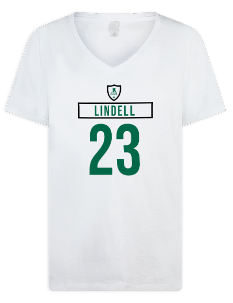 Home Jersey Esa Lindell Premium Ladies V-Neck T-Shirt | Swagsta