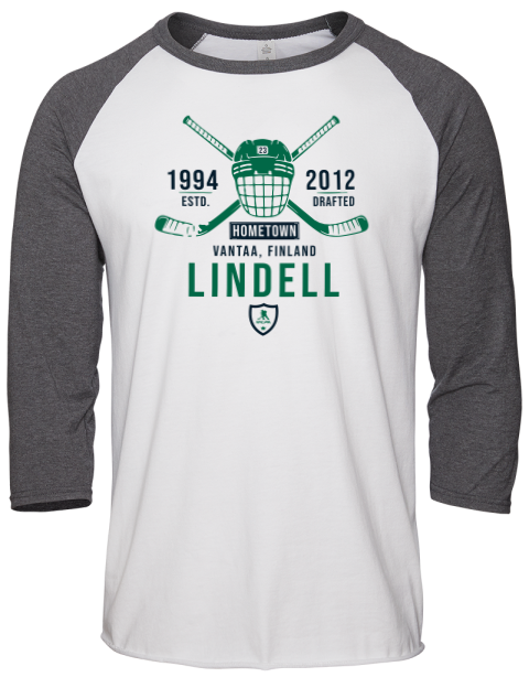 Classic Heritage Esa Lindell Unisex Premium Three-Quarter Raglan T-Shirt | Swagsta