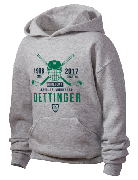 Classic Heritage Jake Oettinger Youth Hooded Sweatshirt | Swagsta