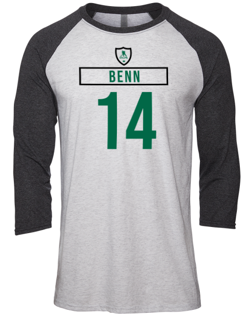 Home Jersey Jamie Benn Unisex Premium Three-Quarter Raglan T-Shirt | Swagsta