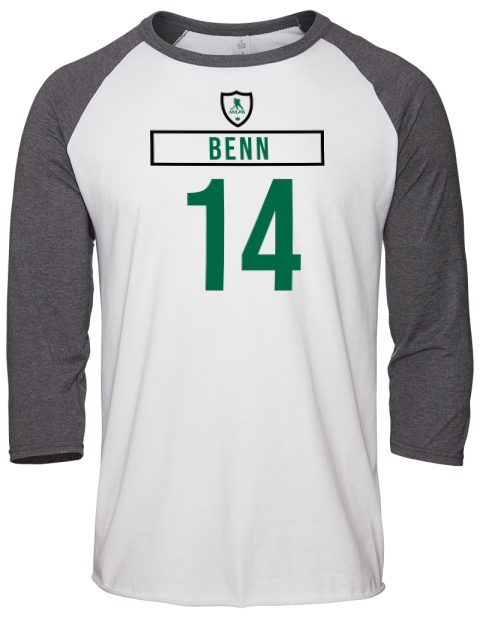 Home Jersey Jamie Benn Unisex Premium Three-Quarter Raglan T-Shirt | Swagsta