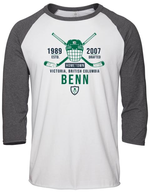 Classic Heritage Jamie Benn Unisex Premium Three-Quarter Raglan T-Shirt | Swagsta