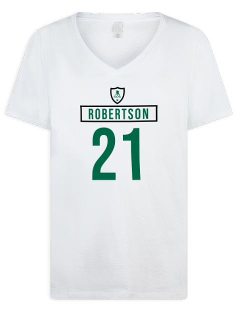 Home Jersey Jason Robertson Premium Ladies V-Neck T-Shirt | Swagsta
