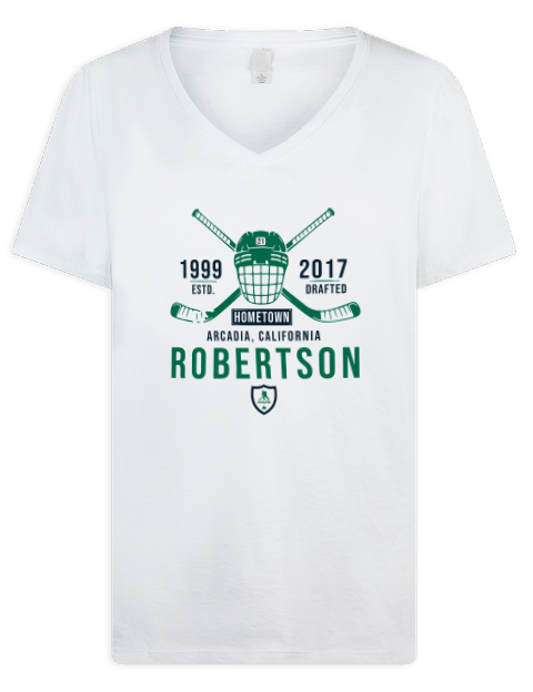 Classic Heritage Jason Robertson Premium Ladies V-Neck T-Shirt | Swagsta