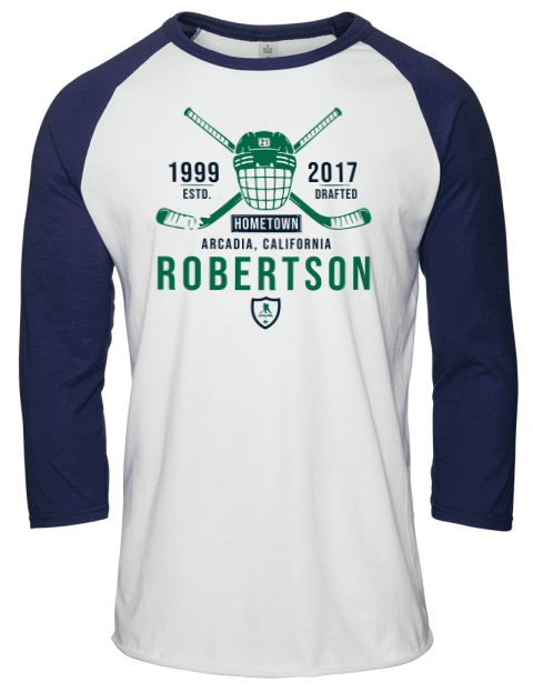 Classic Heritage Jason Robertson Unisex Premium Three-Quarter Raglan T-Shirt | Swagsta