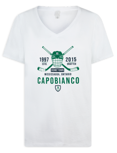 Classic Heritage Kyle Capobianco Premium Ladies V-Neck T-Shirt | Swagsta