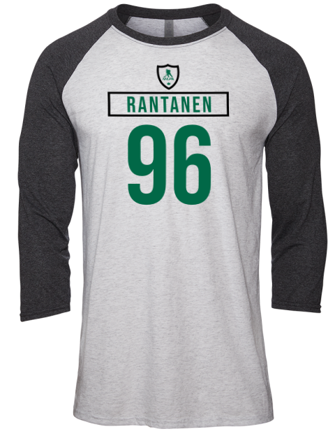 Home Jersey Mikko Rantanen Unisex Premium Three-Quarter Raglan T-Shirt | Swagsta