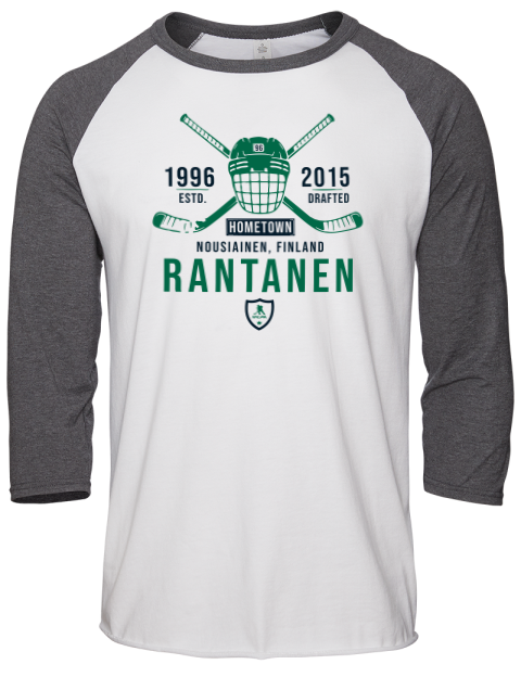 Classic Heritage Mikko Rantanen Unisex Premium Three-Quarter Raglan T-Shirt | Swagsta