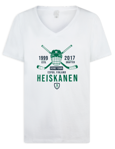 Classic Heritage Miro Heiskanen Premium Ladies V-Neck T-Shirt | Swagsta
