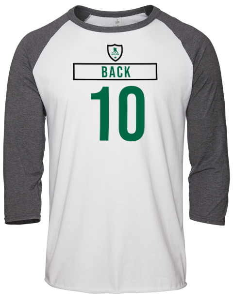 Home Jersey Oskar Back Unisex Premium Three-Quarter Raglan T-Shirt | Swagsta