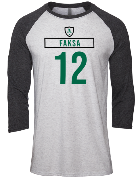 Home Jersey Radek Faksa Unisex Premium Three-Quarter Raglan T-Shirt | Swagsta