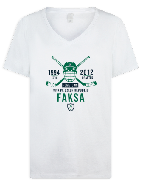 Classic Heritage Radek Faksa Premium Ladies V-Neck T-Shirt | Swagsta