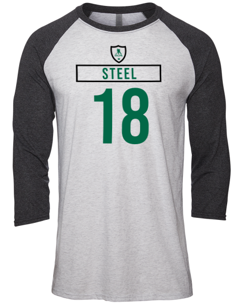 Home Jersey Sam Steel Unisex Premium Three-Quarter Raglan T-Shirt | Swagsta