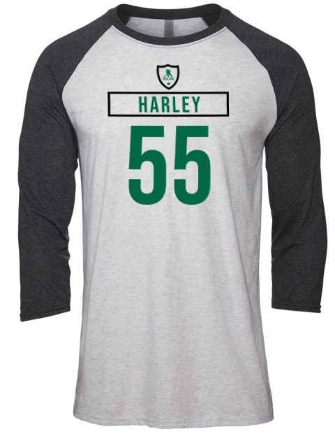Home Jersey Thomas Harley Unisex Premium Three-Quarter Raglan T-Shirt | Swagsta
