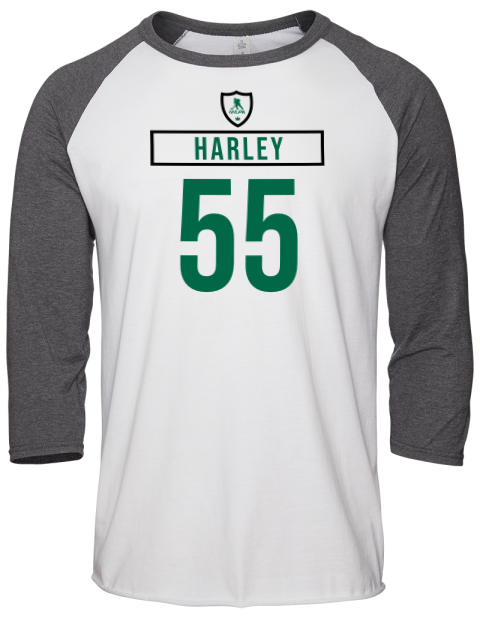 Home Jersey Thomas Harley Unisex Premium Three-Quarter Raglan T-Shirt | Swagsta