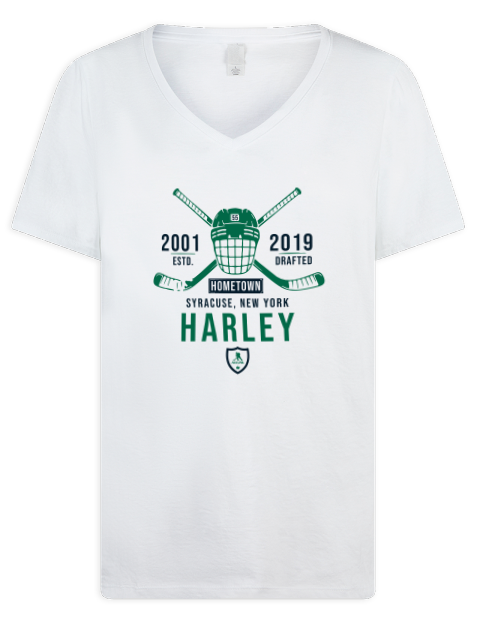 Classic Heritage Thomas Harley Premium Ladies V-Neck T-Shirt | Swagsta