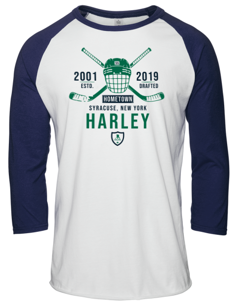 Classic Heritage Thomas Harley Unisex Premium Three-Quarter Raglan T-Shirt | Swagsta