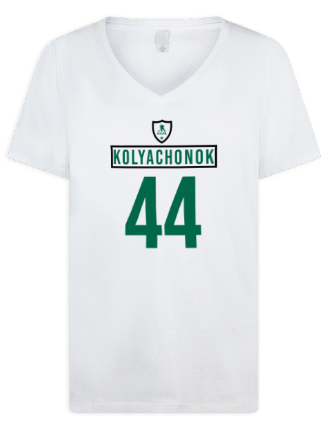 Home Jersey Vladislav Kolyachonok Premium Ladies V-Neck T-Shirt | Swagsta