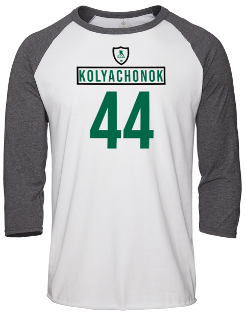 Home Jersey Vladislav Kolyachonok Unisex Premium Three-Quarter Raglan T-Shirt | Swagsta