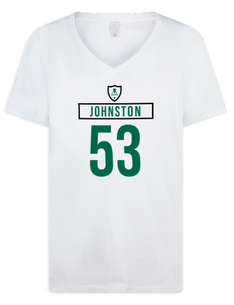 Home Jersey Wyatt Johnston Premium Ladies V-Neck T-Shirt | Swagsta