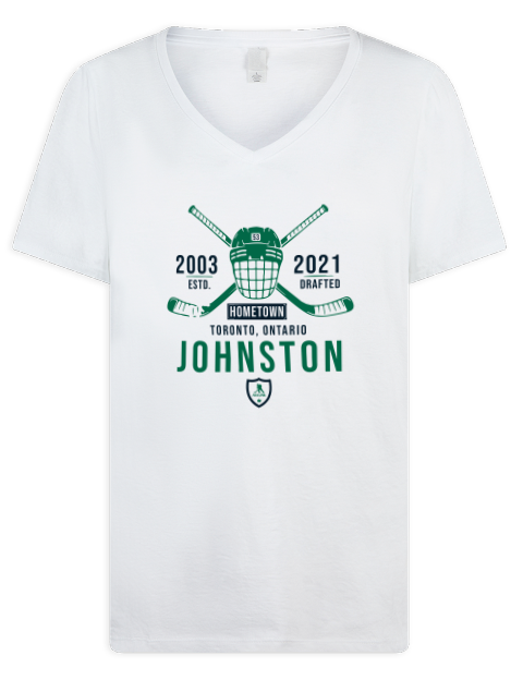 Classic Heritage Wyatt Johnston Premium Ladies V-Neck T-Shirt | Swagsta