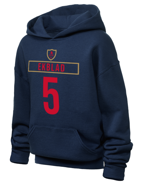 Away Jersey Aaron Ekblad Youth Hooded Sweatshirt | Swagsta