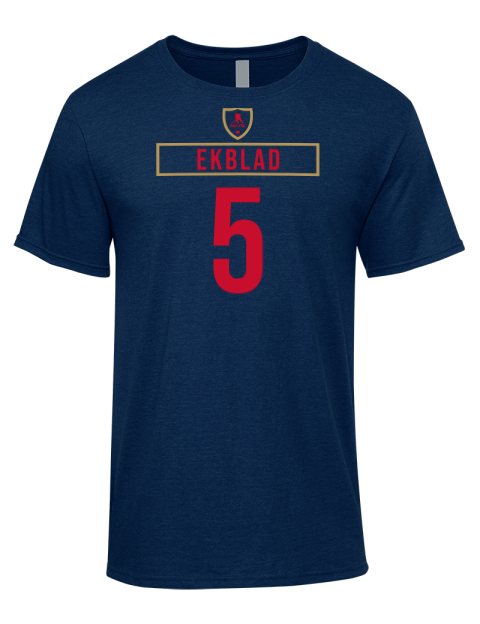 Away Jersey Aaron Ekblad Premium Ring-Spun Cotton Unisex T-Shirt | Swagsta