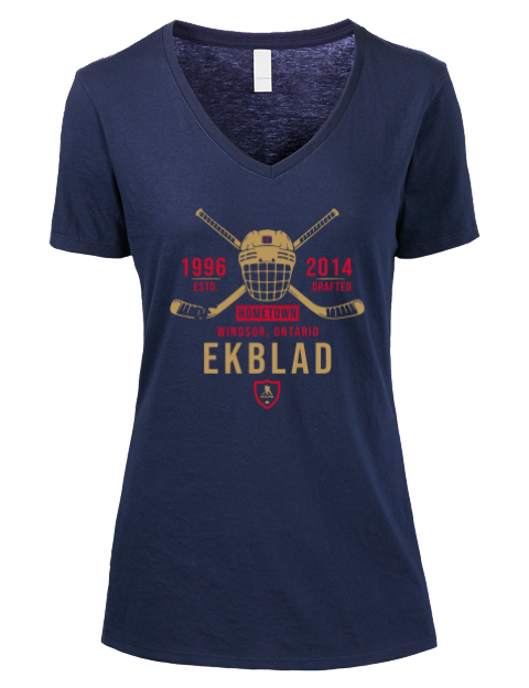 Heritage Aaron Ekblad Premium Ladies V-Neck T-Shirt | Swagsta