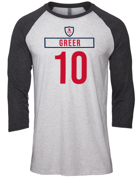 Home Jersey Anthony Greer Unisex Premium Three-Quarter Raglan T-Shirt | Swagsta