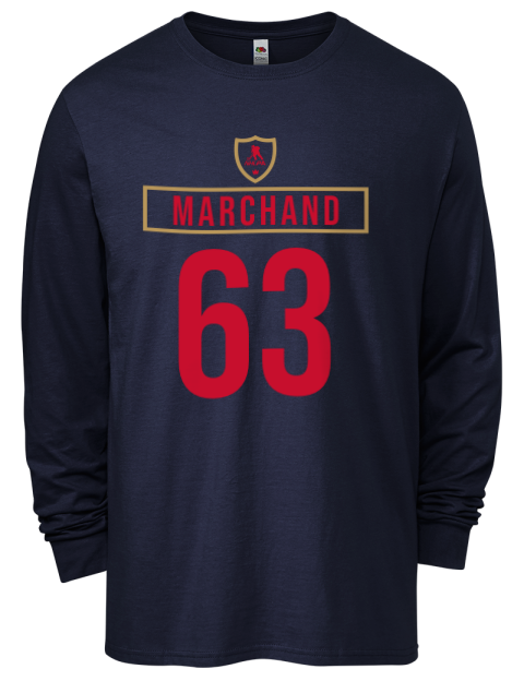 Away Jersey Brad Marchand Men's Long-Sleeve T-Shirt | Swagsta