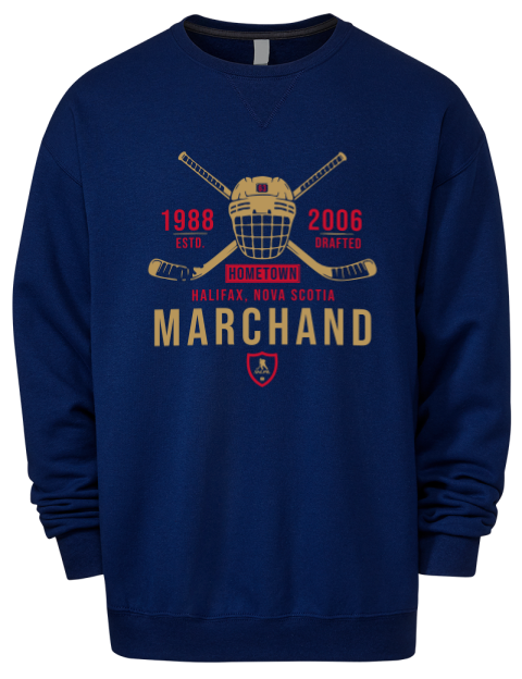 Heritage Brad Marchand Premium Unisex Crewneck Sweatshirt | Swagsta