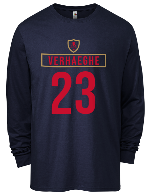 Away Jersey Carter Verhaeghe Men's Long-Sleeve T-Shirt | Swagsta