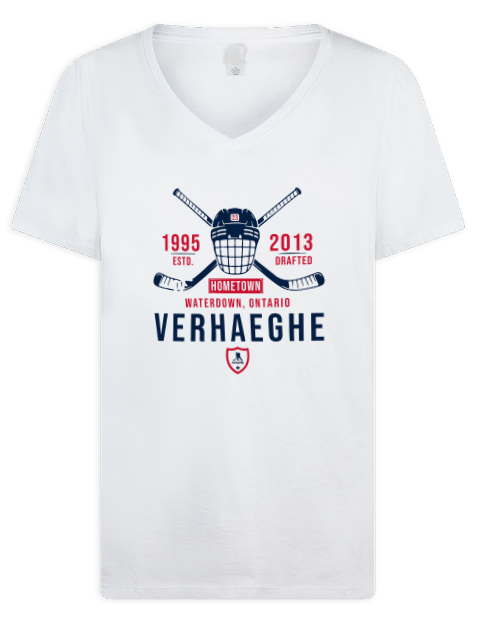 Classic Heritage Carter Verhaeghe Premium Ladies V-Neck T-Shirt | Swagsta