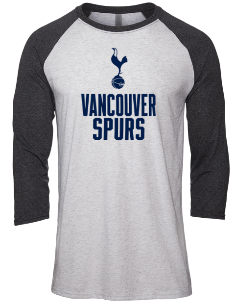 Stacked Vancouver Spurs Unisex Premium Three-Quarter Raglan T-Shirt | Swagsta