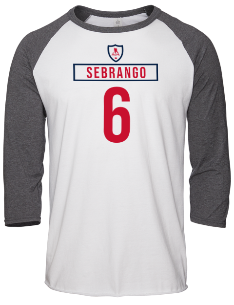 Home Jersey Donovan Sebrango Unisex Premium Three-Quarter Raglan T-Shirt | Swagsta