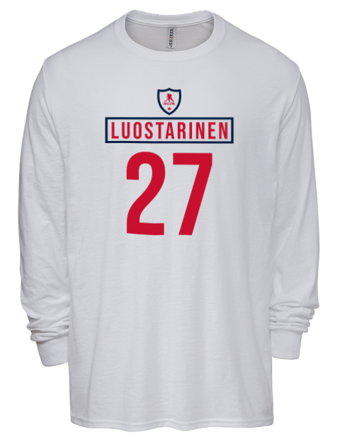 Home Jersey Eetu Luostarinen Men's Premium Blend Long Sleeve-T-Shirt | Swagsta