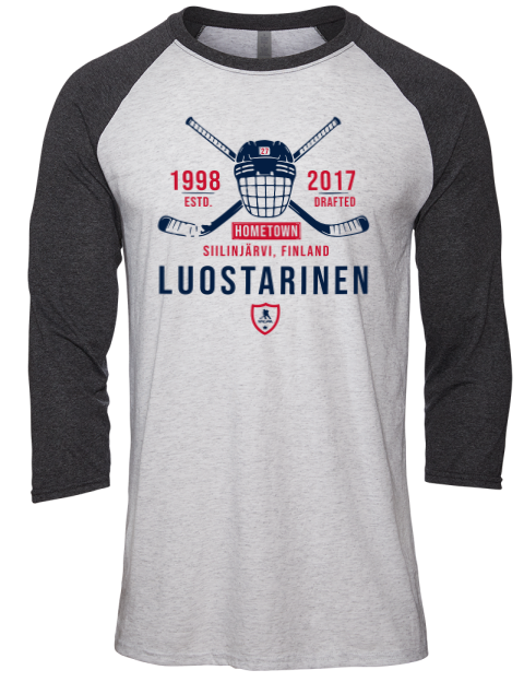 Classic Heritage Eetu Luostarinen Unisex Premium Three-Quarter Raglan T-Shirt | Swagsta