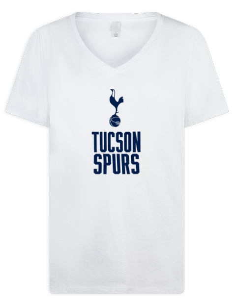 Stacked Tucson Spurs Premium Ladies V-Neck T-Shirt | Swagsta