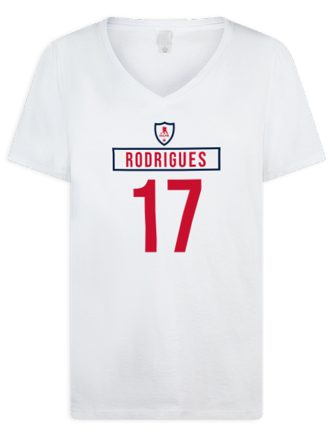 Home Jersey Evan Rodrigues Premium Ladies V-Neck T-Shirt | Swagsta