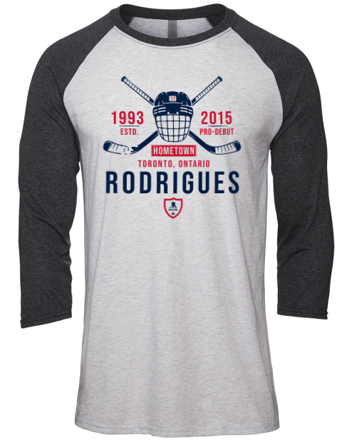 Classic Heritage Evan Rodrigues Unisex Premium Three-Quarter Raglan T-Shirt | Swagsta