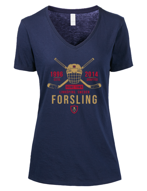 Heritage Gustav Forsling Premium Ladies V-Neck T-Shirt | Swagsta