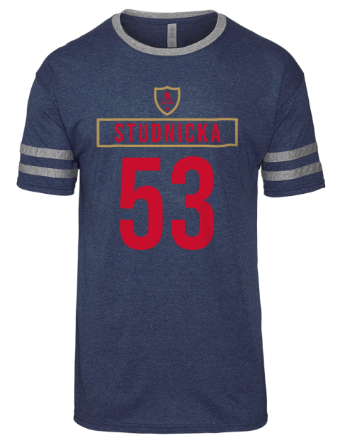 Away Jersey Jack Studnicka Men's Tri-Blend T-Shirt | Swagsta